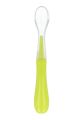  Cuchara de Silicona Verde - Suave y Segura para las Encías del Bebé