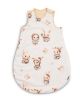 Saco de Dormir para Bebés S (45x70 cm) – Diseño Conejos Beige, Algodón Hipoalergénico con Cremallera Bidireccional