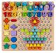 Puzzle de madera Letras, Números y Formas Geométricas