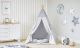 Tipi Tienda Infantil Grande De Juego para Jardin O Interior De Madera Y Lona, color Gris