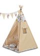 Tienda Tipi de TOYZ con cojines y guirnalda 