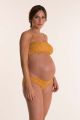 Top Bikini premamá Bandeau Ana color Mostaza , Pez D'Or