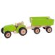 Tractor verde con remolque , Goki