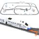 Tren eléctrico con via de 9 metros de longitud