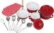 Utensilios de Cocina Rojos para Niños - 13 piezas