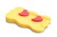 Cojín antideslizante de espuma para Bañar al bebé color amarillo