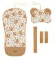 Set de Lujo para Cochecito de Bebé Terciopelo - Conejo y Oso