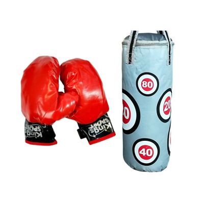 Set de Boxeo Infantil Mediano LEAN Toys - Saco 57 cm y Guantes